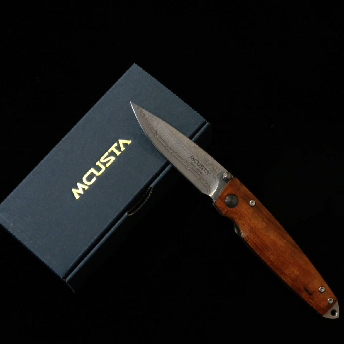 MCUSTA Mcusta Shinra Emotion, finition martelée, VG10 damas, manche en ironwood, MC-0077D1 (71 mm)