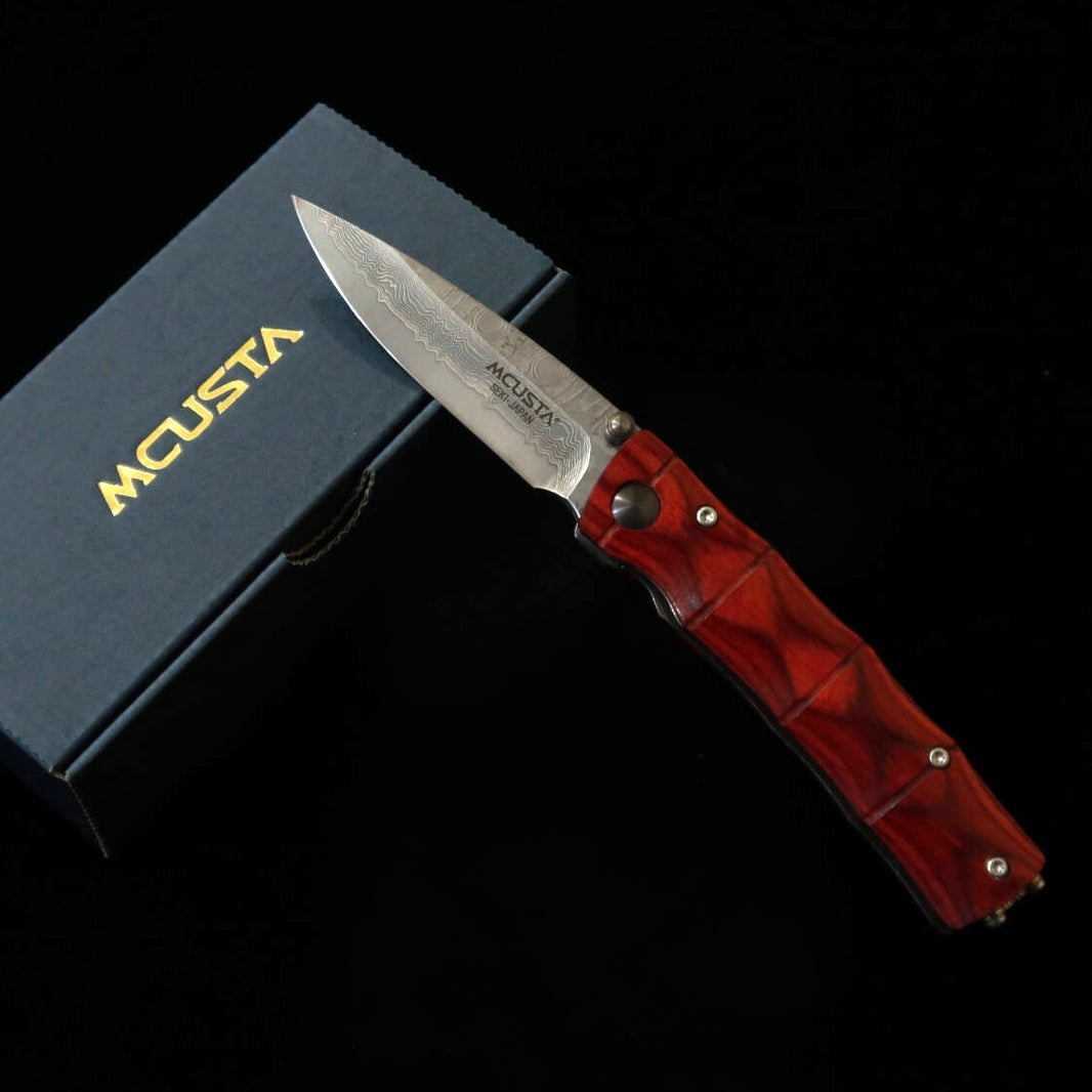 Mcusta MCUSTA série Bamboo, cabo stamina wood, Damasco MC-75D (71 mm)