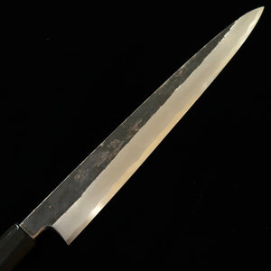 三浦頂MIURA Itadaki 田中義一 柳刃 白紙二号 黒打ち カスタムハンドル パープル（270mm）