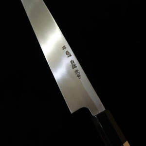 三浦頂MIURA Itadaki 田中義一 柳刃 白紙二号 黒打ち カスタムハンドル パープル（270mm）
