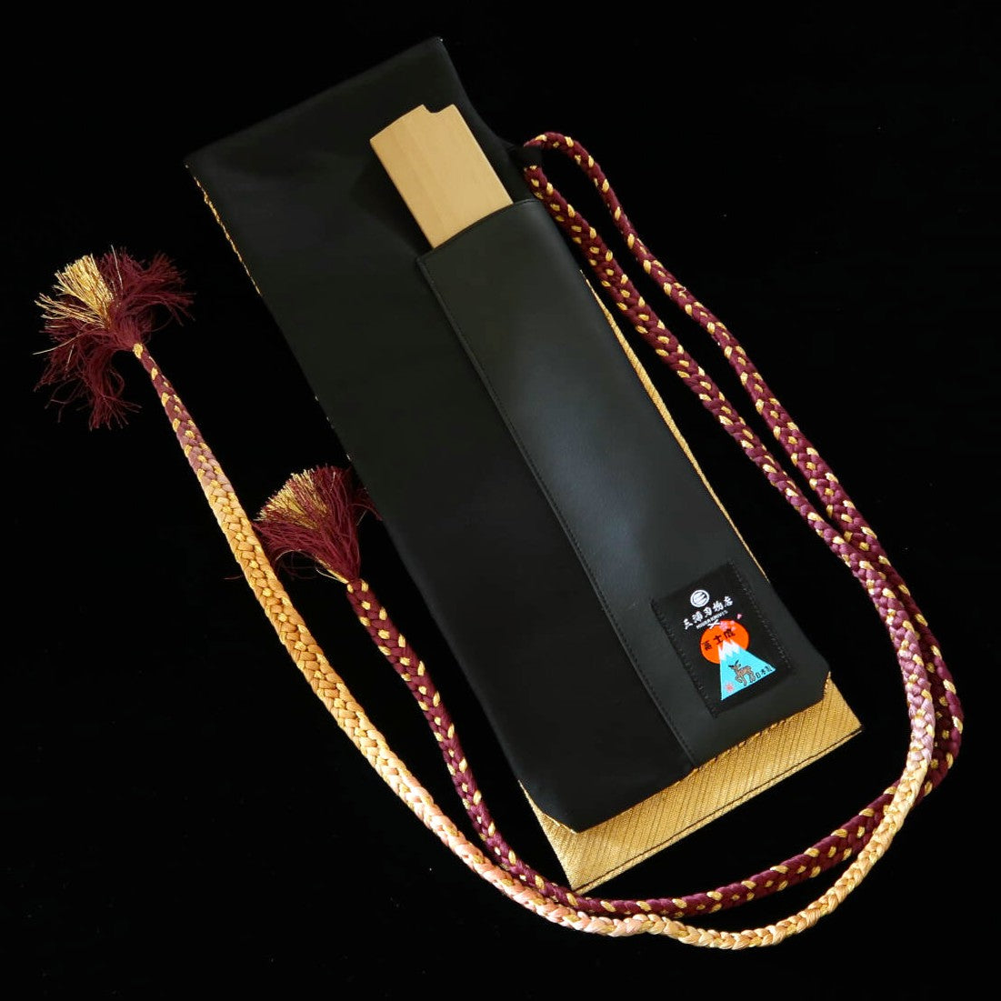 Rouleau à couteaux motif kimono (79 × 14 cm)