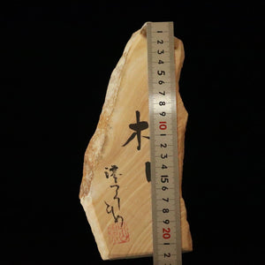 Miotsukushihime Pedra de amolar natural Iyo Meito M26 Veios de madeira 92 × 229 × 30 mm