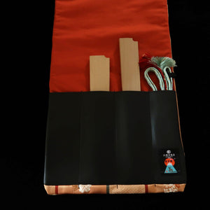 Fujishika Knife roll Kimono Pattern 4 Pieces 79 x 29.5cm