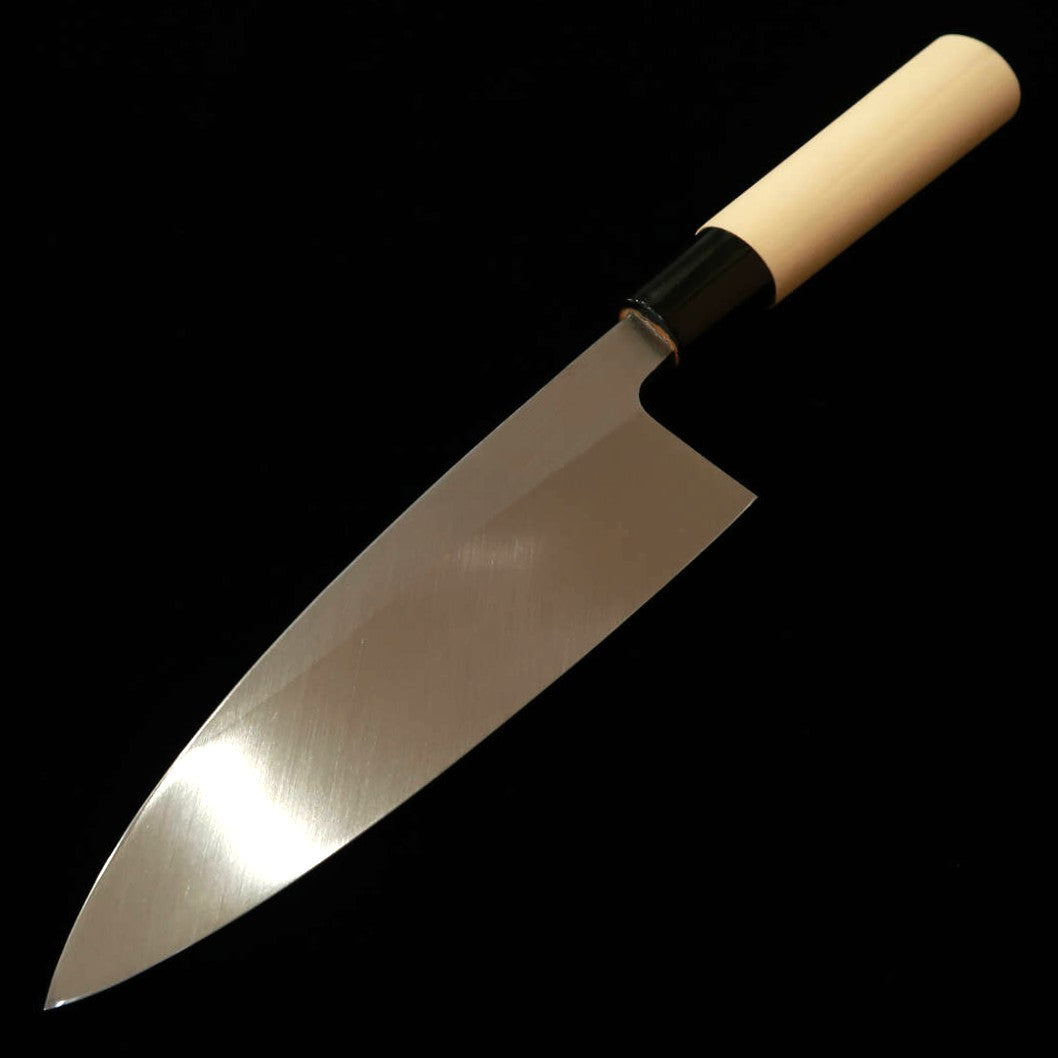 MIURA Deba, SK Steel Kasumi Finish with Magnolia Wood Handle and Plastic Collar (165mm)