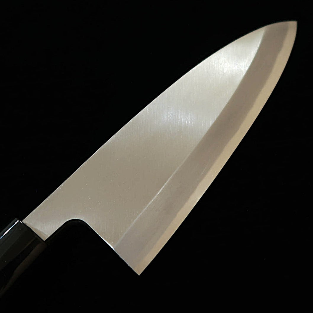 MIURA Deba, SK Steel Kasumi Finish with Magnolia Wood Handle and Plastic Collar (165mm)
