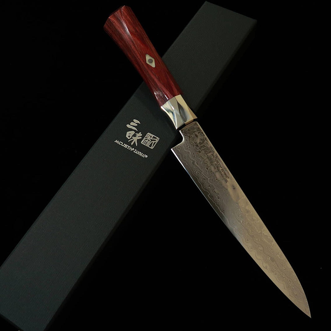 【新定番】三昧MCUSTA ZANMAI シュプリーム3 鎚目 ペティ 赤（90-150mm）