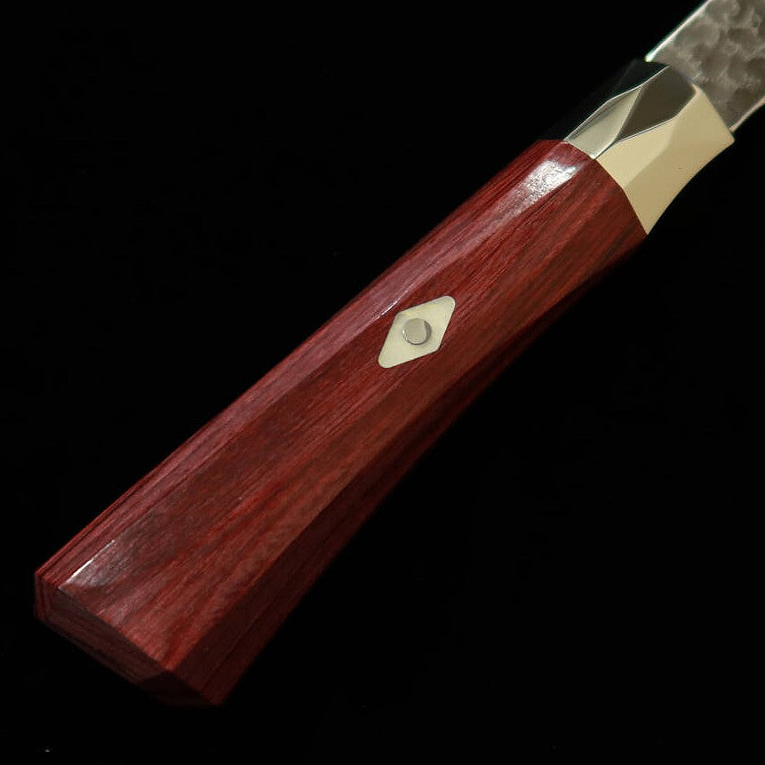 【New Standard】Zanmai MCUSTA Supreme 3 Hammered Finish Santoku Knife (180mm)