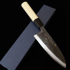 MIURA Deba Shirogami nº2 Kurouchi cabo octogonal de magnólia (135–180mm)
