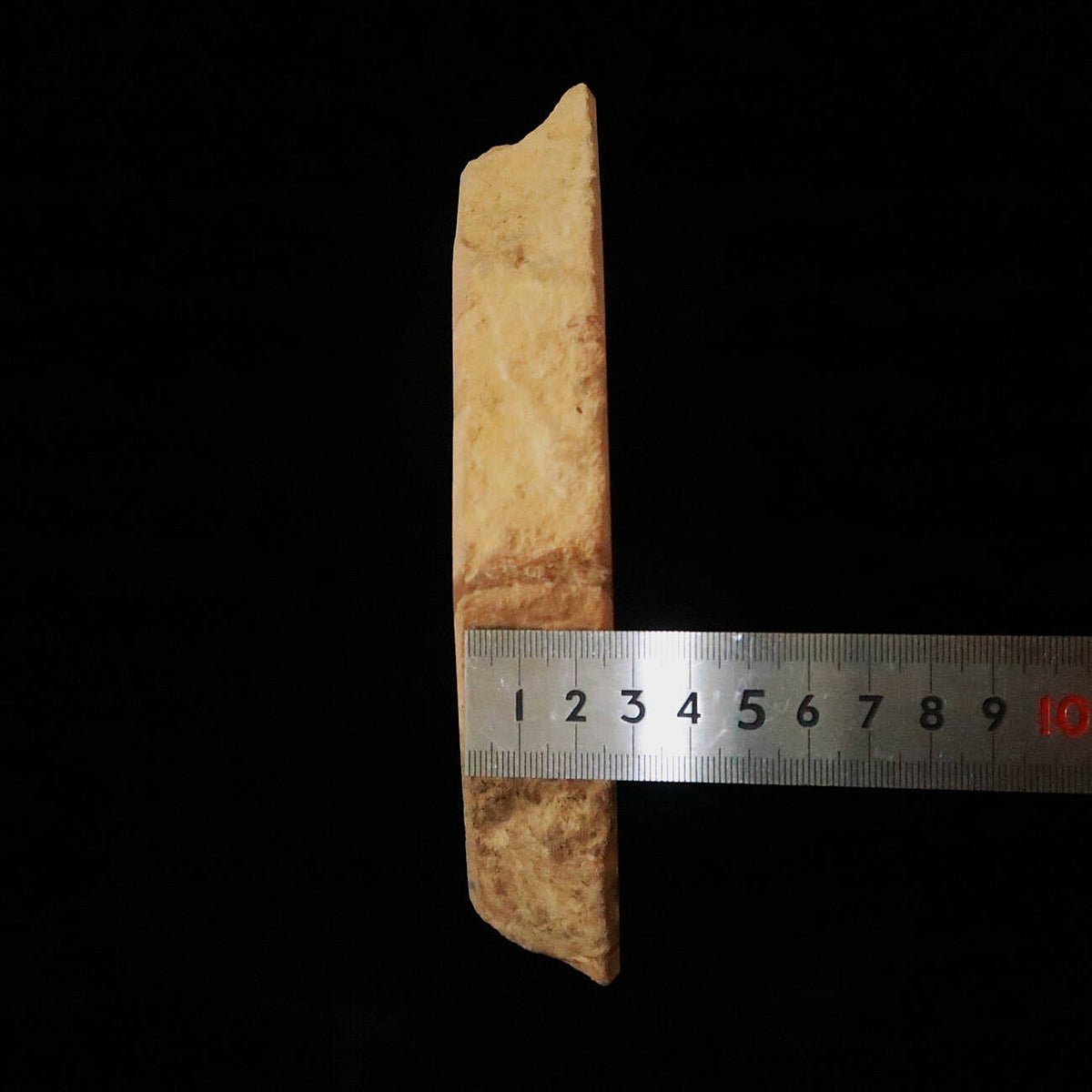 Miotsukushihime pedra de amolar natural Iyo Meito M28, veios vermelhos, 87×186×29 mm