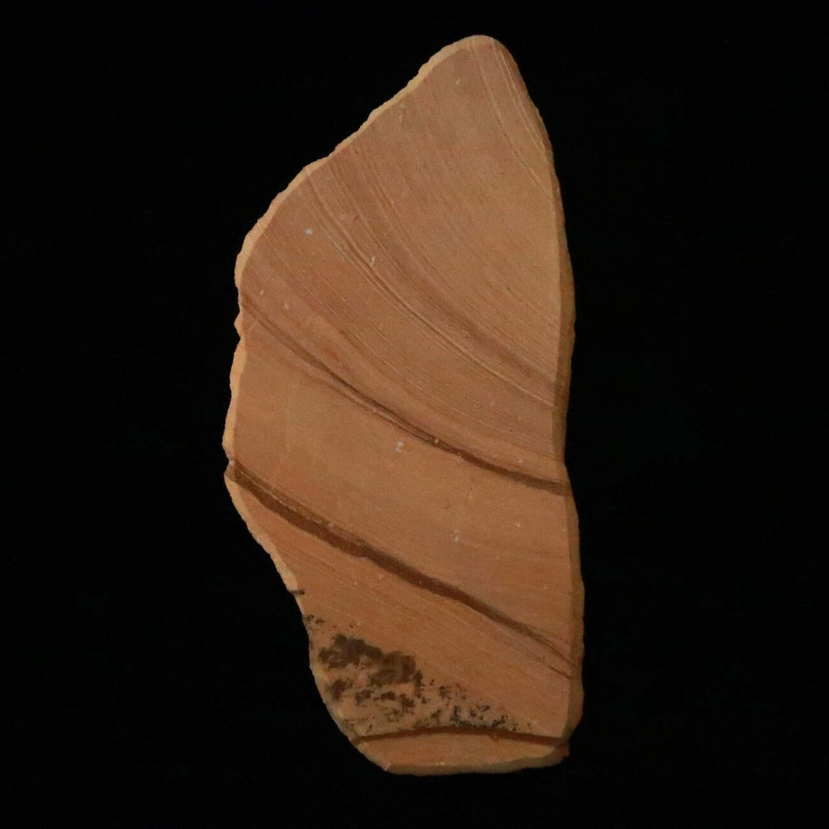 Miotsukushihime pedra de amolar natural Iyo Meito M28, veios vermelhos, 87×186×29 mm