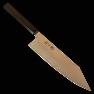 Miura – Kiritsuke Santoku VG10, Damasco integral, cabo integral em ébano (180 mm)