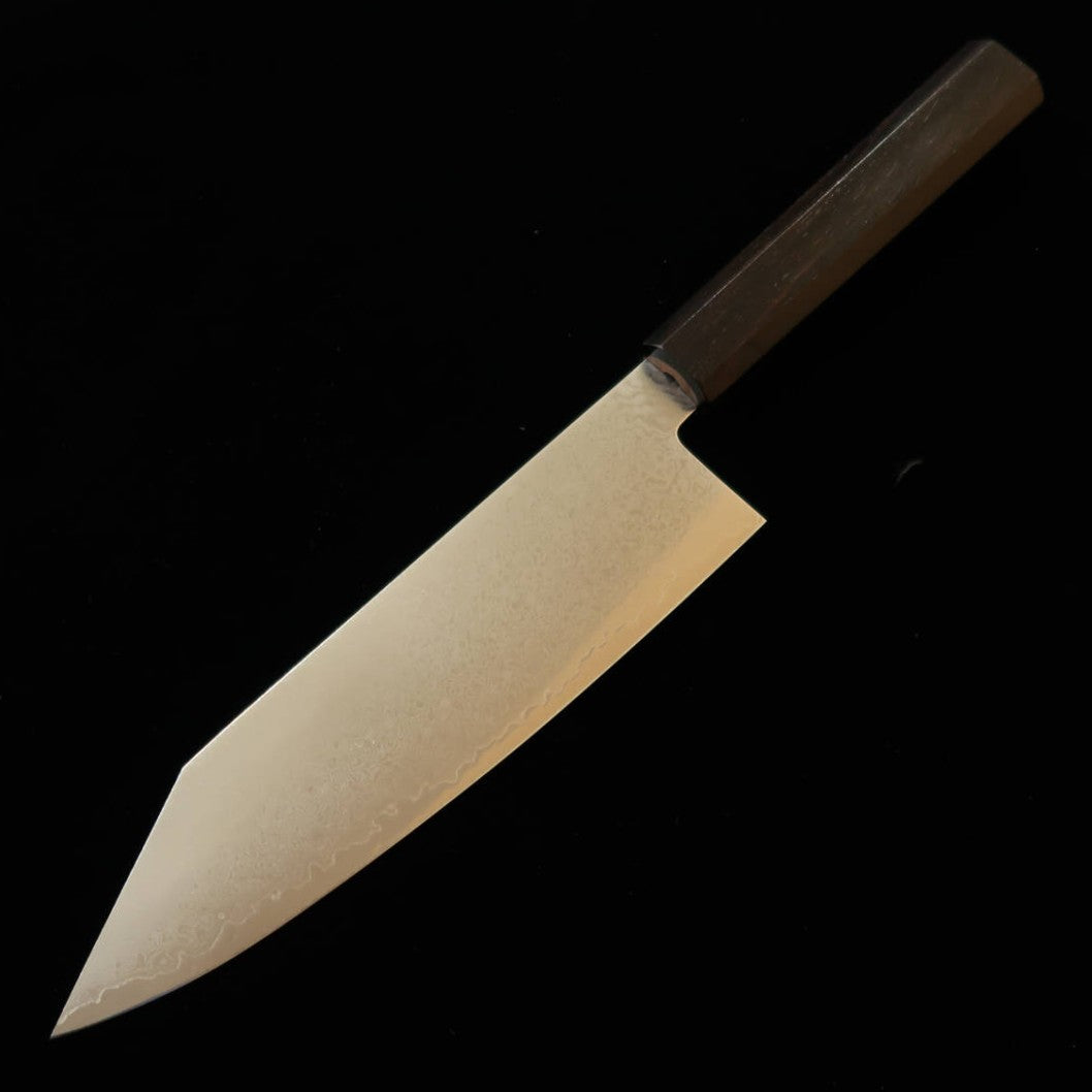 Miura – Kiritsuke Santoku VG10, Damasco integral, cabo integral em ébano (180 mm)