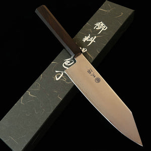 Miura – Kiritsuke Santoku VG10, Damasco integral, cabo integral em ébano (180 mm)