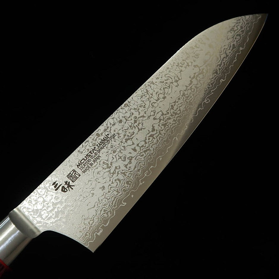 【Nuevo estándar】MCUSTA ZANMAI Zanmai Classic Pro 3 Guren Santoku (180 mm)