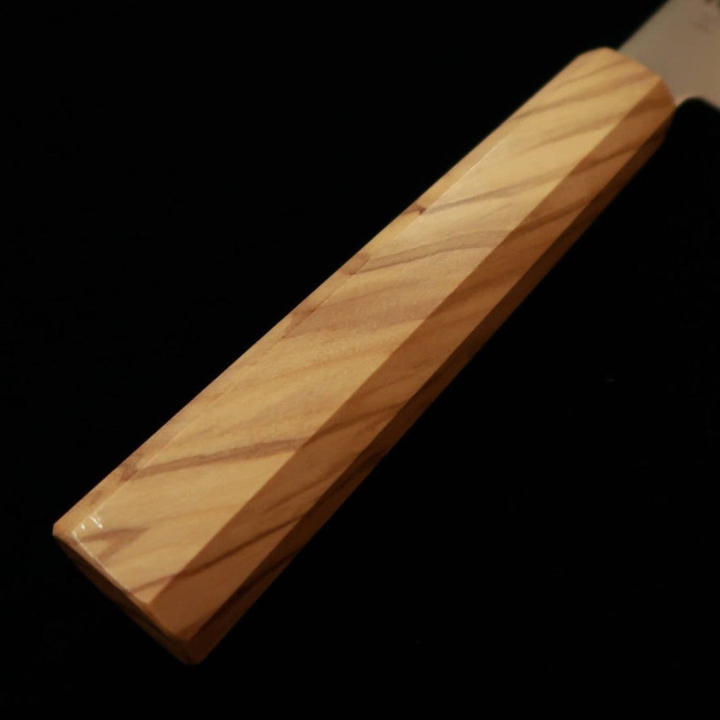 Miura VG10 Damascus Santoku with Integral Olive Wood Handle (180mm)