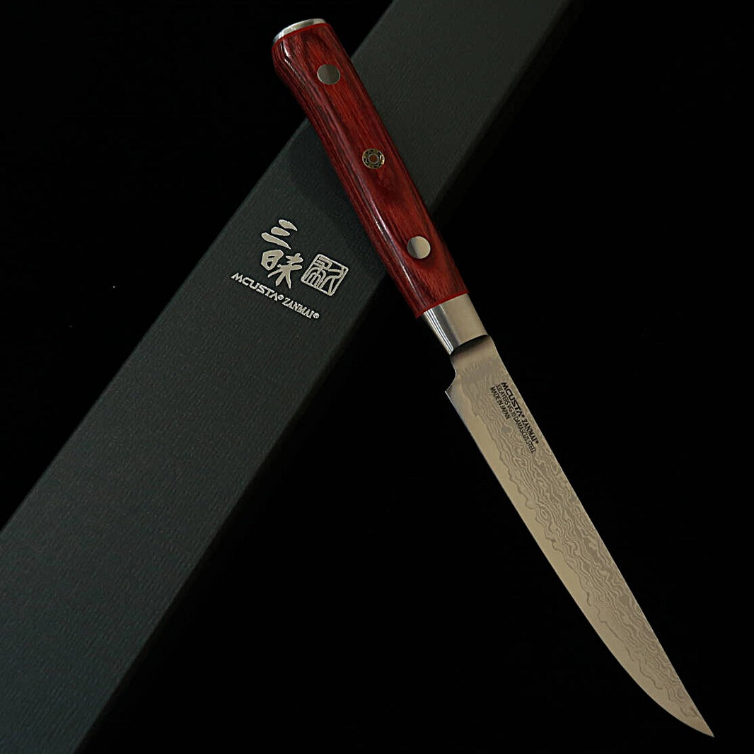 [Nuevo estándar] Zanmai MCUSTA ZANMAI Classic Pro III Guren, cuchillo para bistec (115 mm)