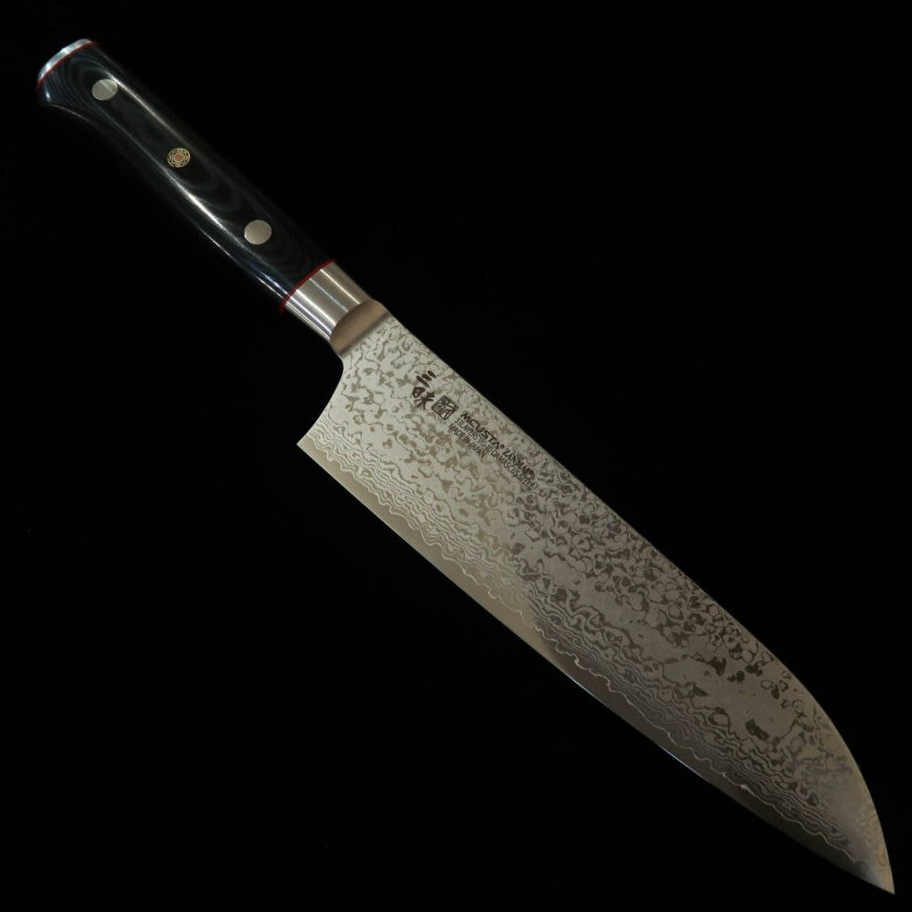 [New Standard] ZANMAI MCUSTA Classic Pro 3 Damascus Zebra Santoku Knife (180mm)