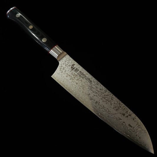 [New Standard] ZANMAI MCUSTA Classic Pro 3 Damascus Zebra Santoku Knife (180mm)