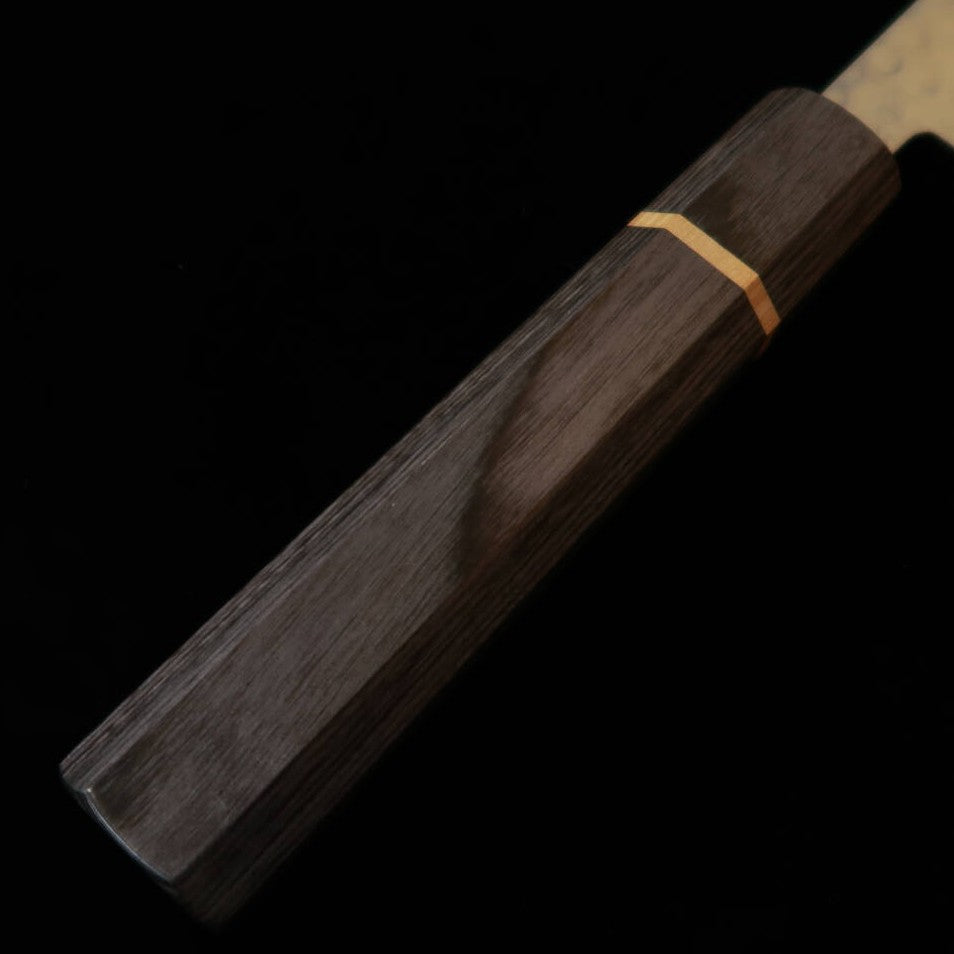 Faca Nakiri Kunpei KUNPEI Kakuryu VG1 Damasco com martelado, cabo octogonal Hakuro (165 mm)