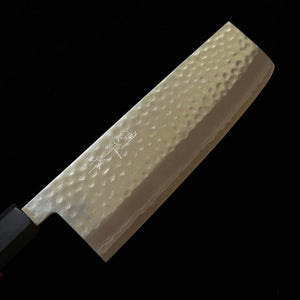 KUNPEI Nakiri Kokuryū Damasco martelado Cabo octogonal Akatsuki (165 mm)