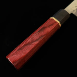 KUNPEI Nakiri Kokuryū Damasco martelado Cabo octogonal Akatsuki (165 mm)