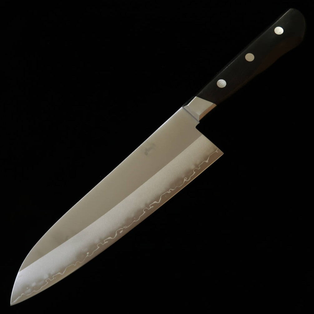 Miura MIURA santoku aço sueco, cabo em laminado preto (180 mm)