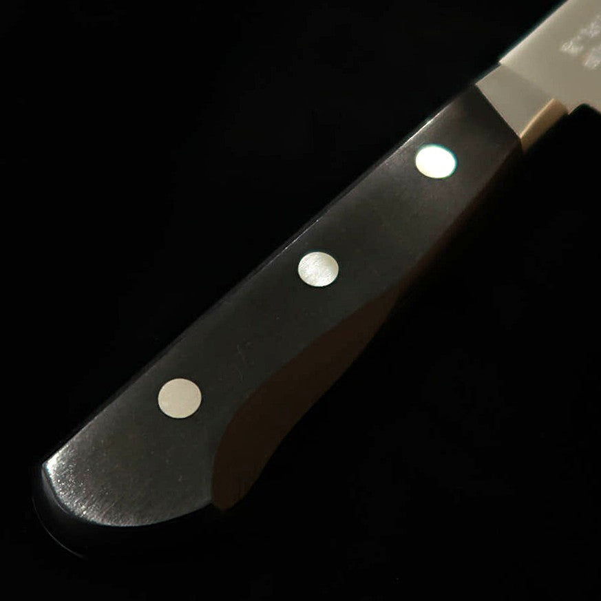Miura MIURA santoku aço sueco, cabo em laminado preto (180 mm)