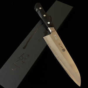 Miura MIURA santoku aço sueco, cabo em laminado preto (180 mm)