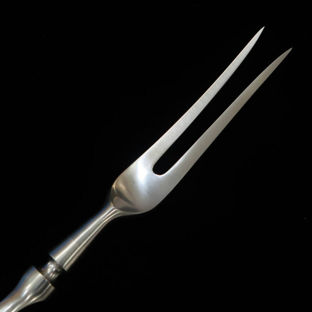 グレステンGLESTAIN カービングフォーク 積層強化木鍔付きハンドル FK125（300mm）