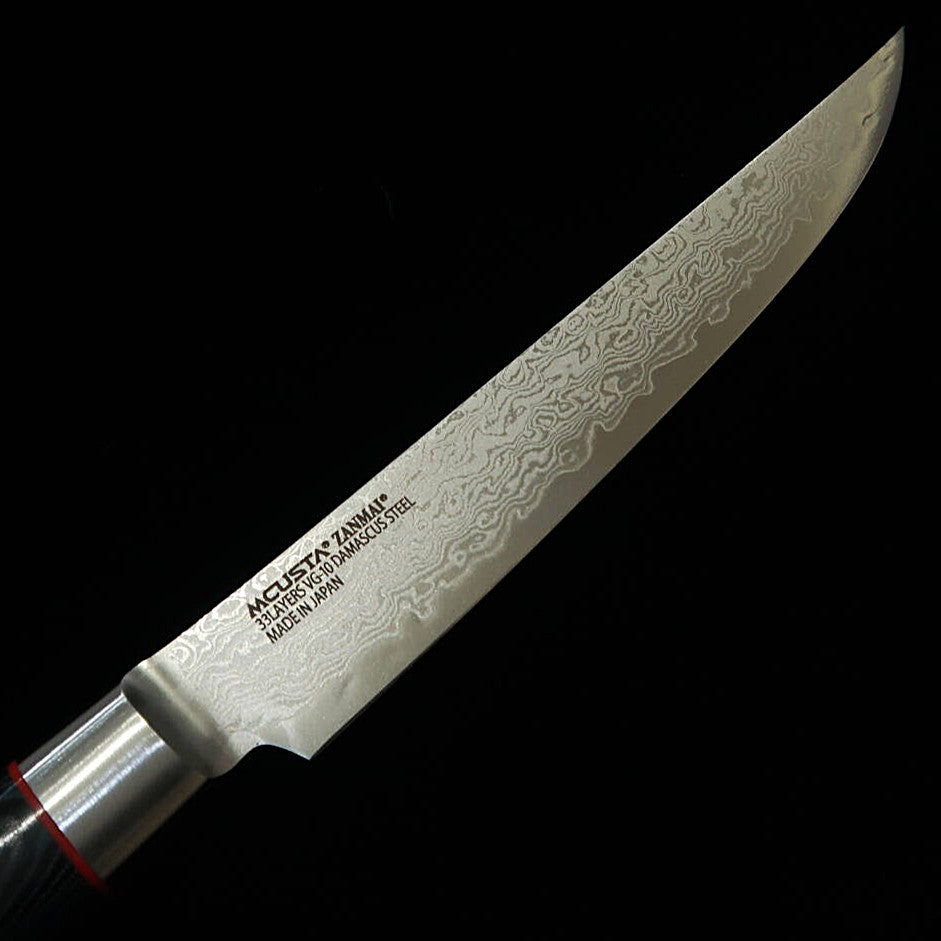[Novo Clássico] Zanmai MCUSTA ZANMAI Classic Pro 3 Damascus Zebra Faca de Bife (115mm)
