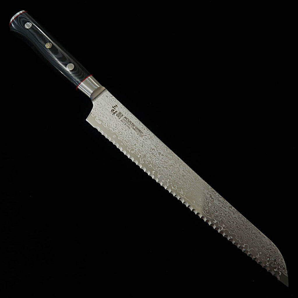 [New Standard] ZANMAI MCUSTA Classic Pro 3 Damascus Zebra Bread Knife (160/230mm)