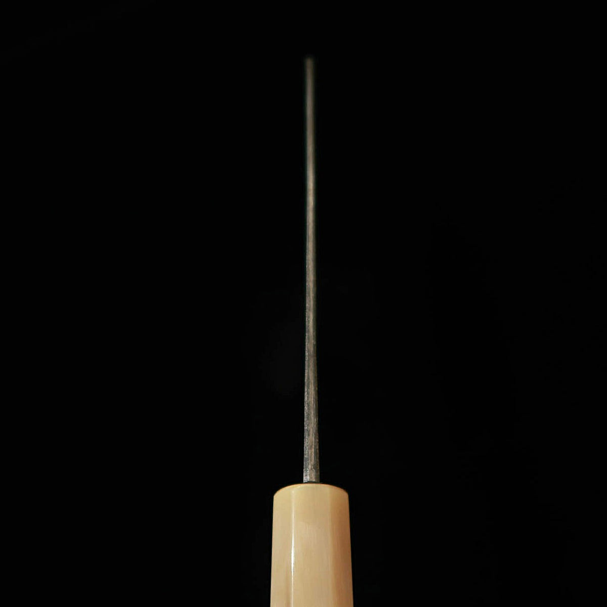 三浦頂MIURA Itadaki 田中義一 三徳 白紙二号 黒打ち 水牛朴八角柄 （180mm）