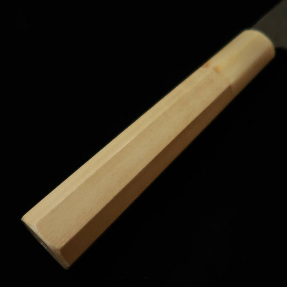 Miura MIURA Itadaki Tanaka Yoshiichi, acier blanc n°2, petty, finition kuro-uchi, manche octogonal en ébène (150 mm)