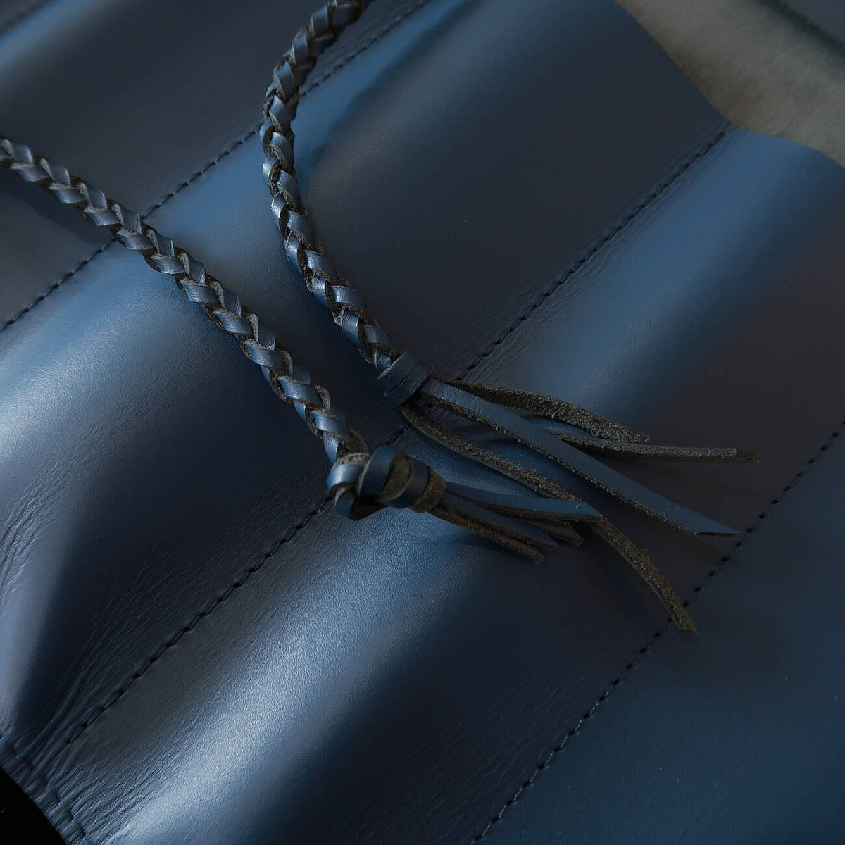 YOKU leatherworks Estojo de couro para facas Long Lasting Leather Azul 4P