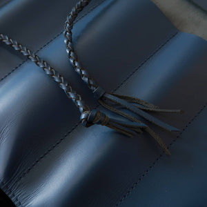 YOKU leatherworks Estojo de couro para facas Long Lasting Leather Azul 4P
