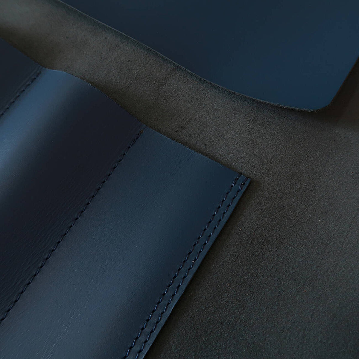 YOKU leatherworks Estojo de couro para facas Long Lasting Leather Azul 4P