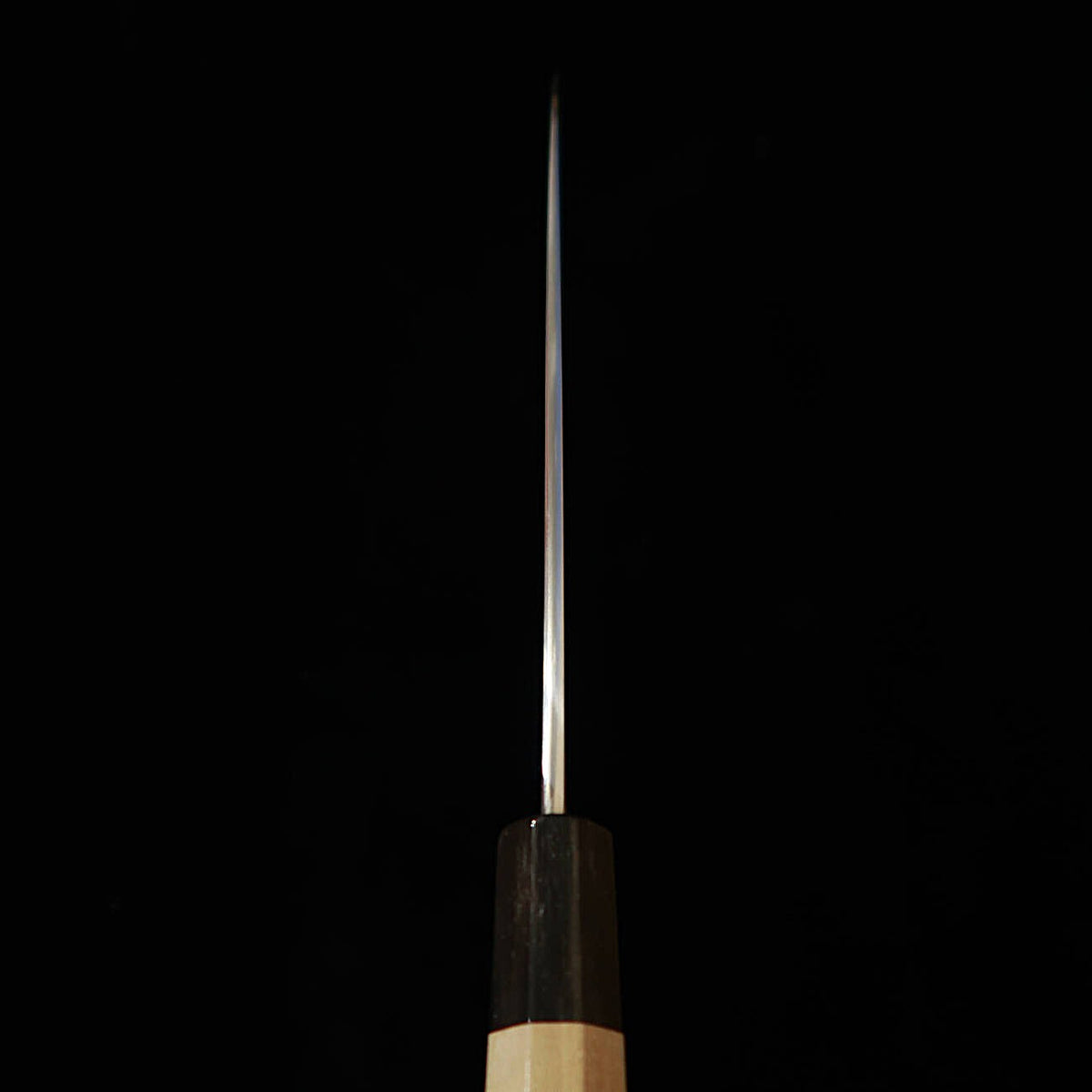 三浦 佩 MIURA Obidama 牛刀 白紙一号 総ボカシ仕上げ ステン割込 朴八角柄 (210/240mm)