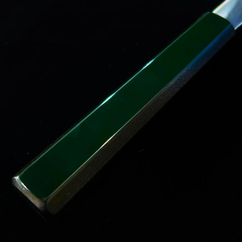 KAGEKIYO Acier blanc n°1, Gyuto laque verte (210/240 mm)
