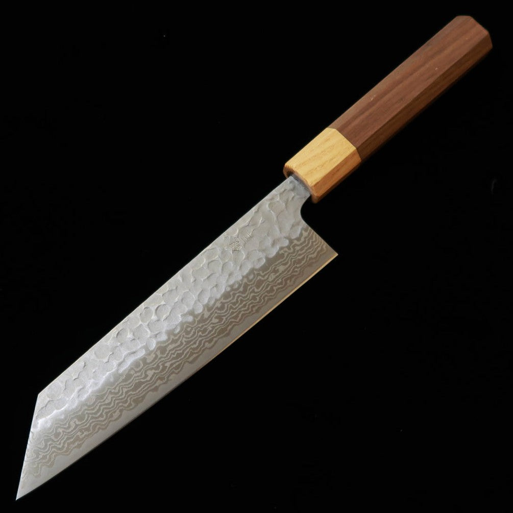 Miura Bunka Ginshi No. 3 Damascus Zelkova Walnut Handle (170mm)
