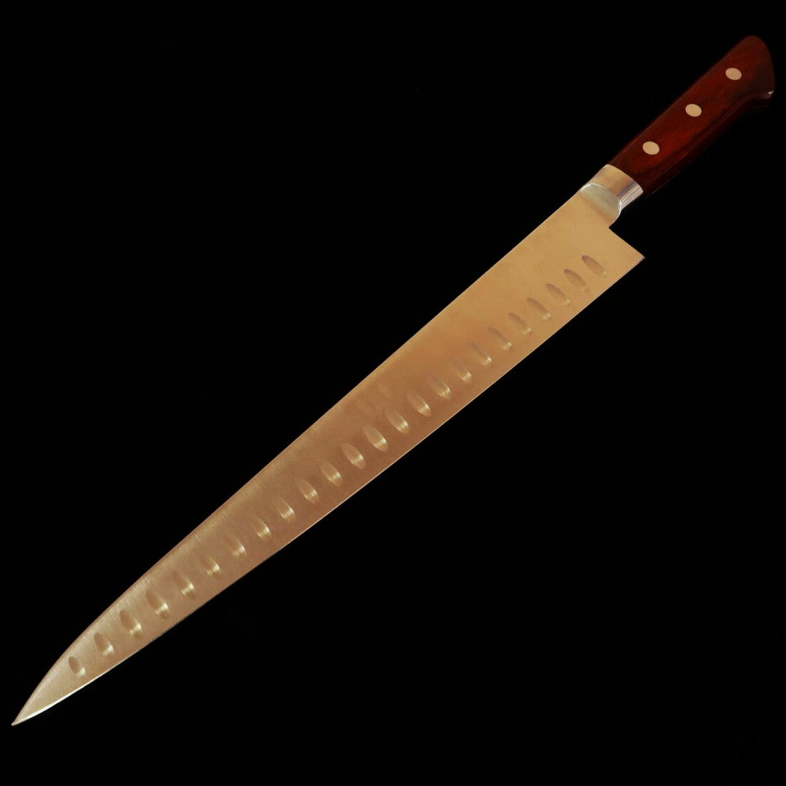 関 想磨 SEKI SOUMA 筋引 モリブデン鋼 ディンプル 赤合板柄 (240/270mm)
