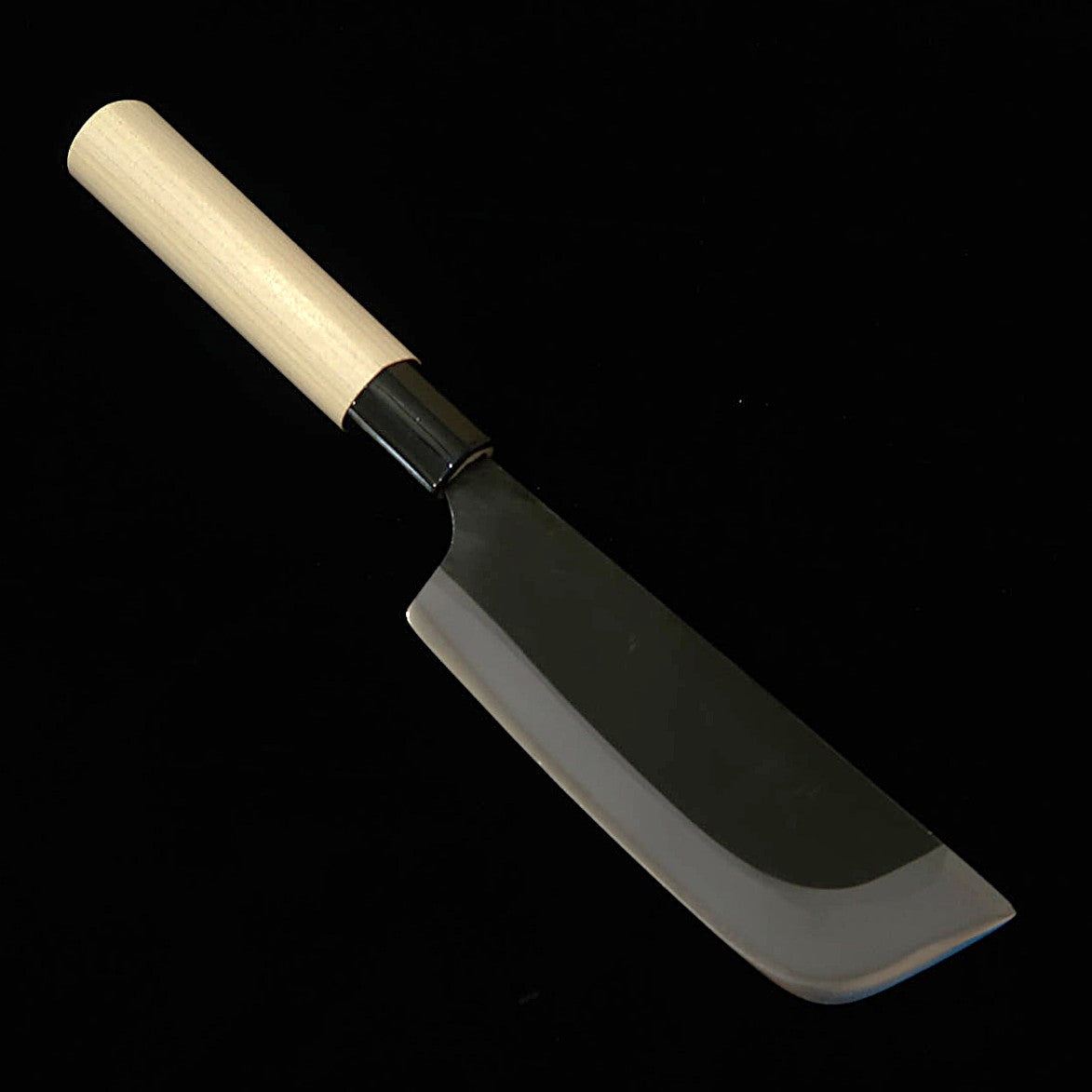 三浦MIURA 収穫包丁 青紙二号 黒打ち 朴柄（135mm）