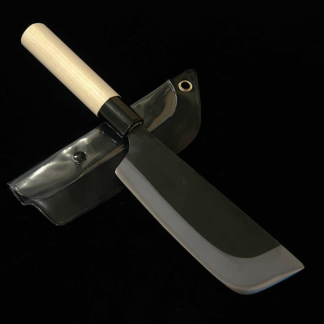 MIURA Miura, couteau de récolte, acier Aogami n°2, finition noire, manche en magnolia (135 mm)