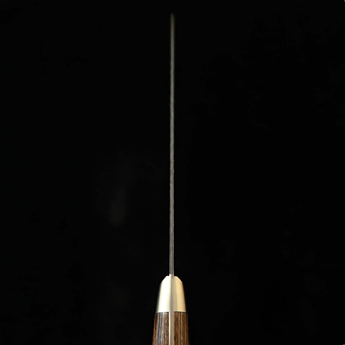 MIURA Gyuto, Aogami Super, Black Hammered Finish with Dark Brown Handle (210mm)