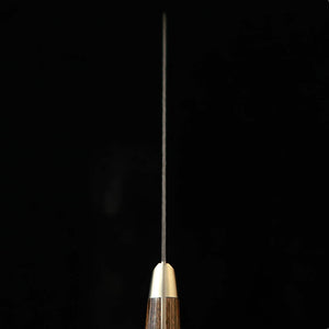 MIURA Gyuto, Aogami Super, Black Hammered Finish with Dark Brown Handle (210mm)