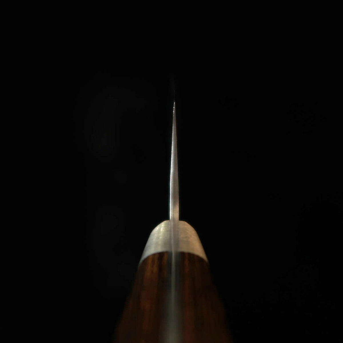 MIURA Gyuto, Aogami Super, Black Hammered Finish with Dark Brown Handle (210mm)