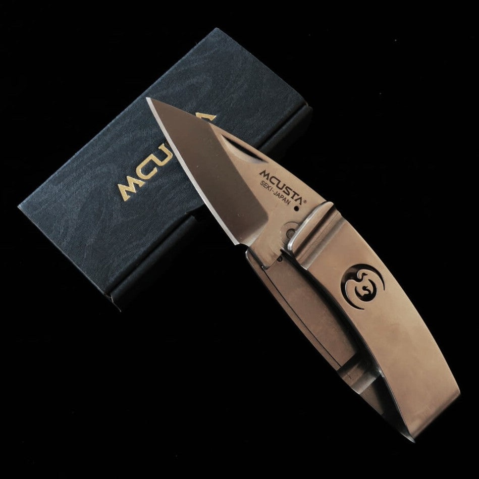 Mcusta clipe de bolso “Kamom” Grou MC-0083 canivete money clip (50 mm)