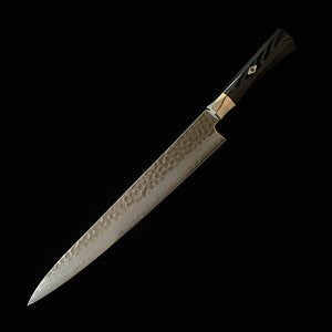 [Nouvelle référence] MCUSTA ZANMAI Supreme 3, martelé, sujihiki noir (240/270 mm)