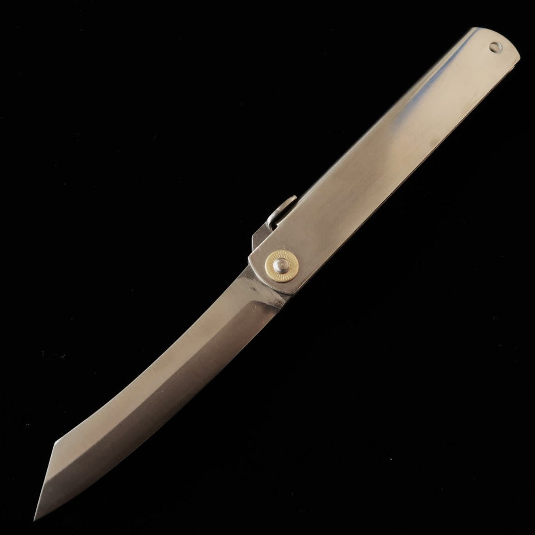 肥後守HIGONOKAMI VG10割込 特大 シルバーハンドル (120mm) – 三浦 肥後守HIGONOKAMI VG10割込 特大 シルバーハンドル (120mm) – 三浦