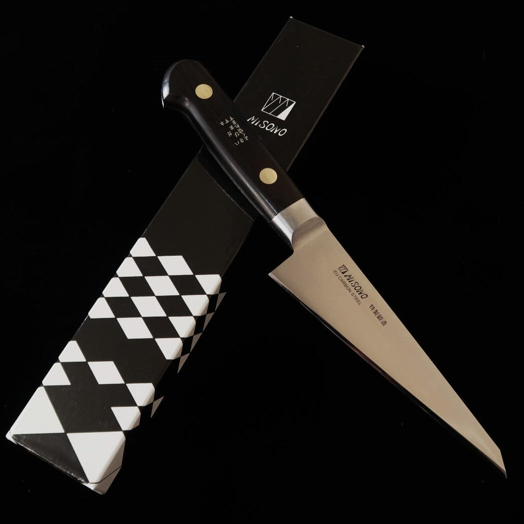 ミソノMISONO  ツバ付　ボーニング骨スキ角型  EU鋼（145mm）