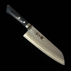 MIURA – Kokuryu Santoku VG10, manche occidental bleu marine (165 mm)